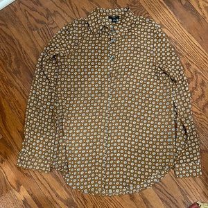 Ann Taylor Factory Petite Button-Up Blouse (XXSP)